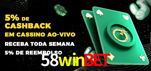 Promoções do cassino ao Vivo 58winbet